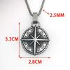 Necklace Compass Hip Hop Light Luxury Versatile Pendant