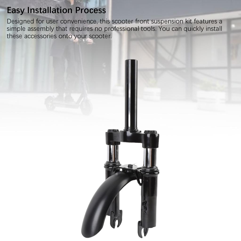 Front Fork Shock Absorber Kickstand Front Mudguard Fit for Xiaomi M365 1S PRO 2 Scooter Metal ABS Scooter Front Suspension Kit