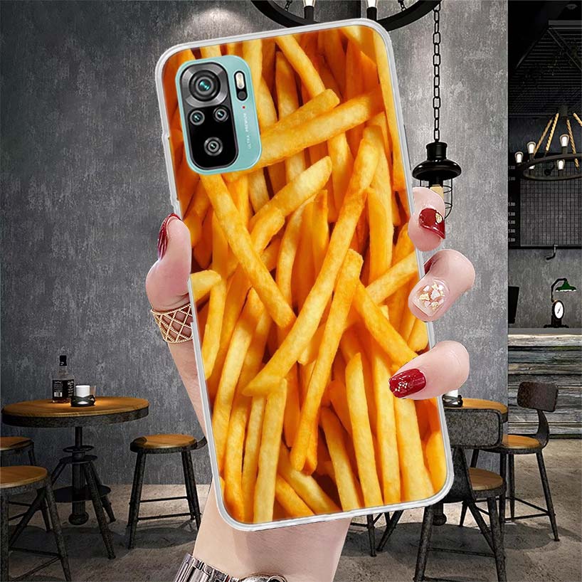 Food Fries Beer Cheese Sushi Cookie Soft Phone Case For Xiaomi Redmi Note 15 14 14S 13 12 Pro Plus 12S 11 11S 11E 10 10S 11T 5G