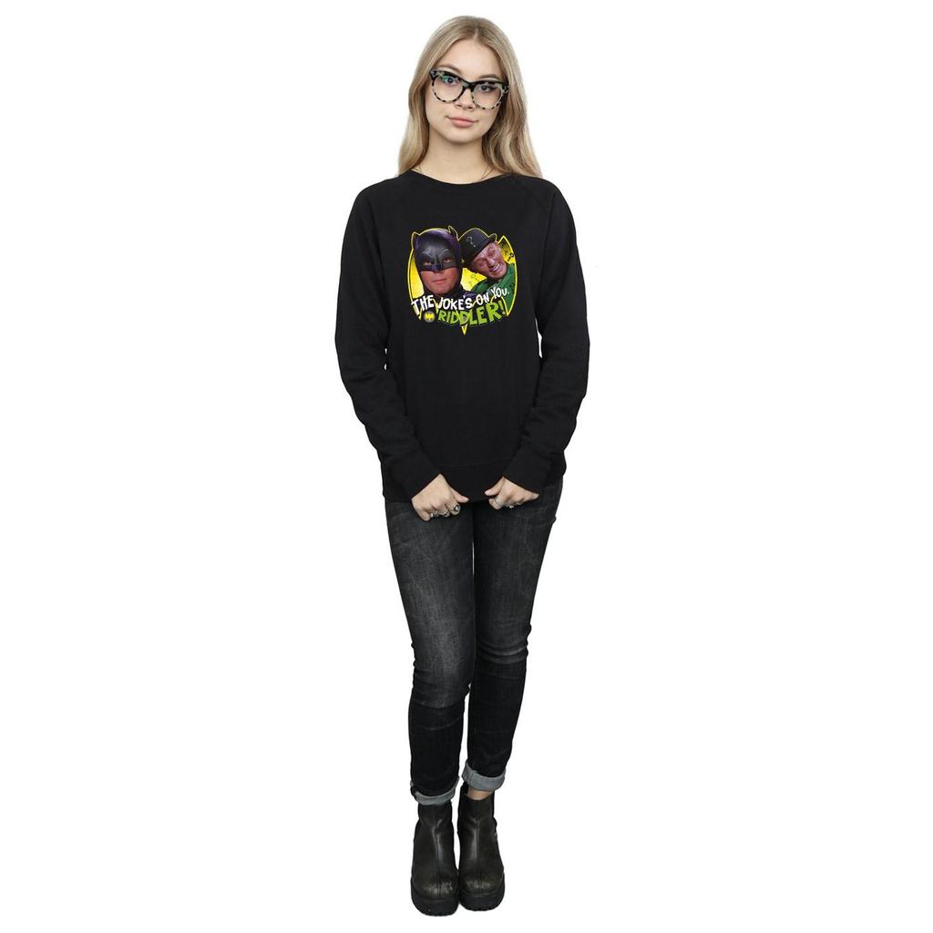 DC Comics Womens/Ladies Batman TV Series The Riddler Joke Sweatshirt
