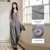 Xiangying Women's Gray Vest & Wide-Leg Suit Set