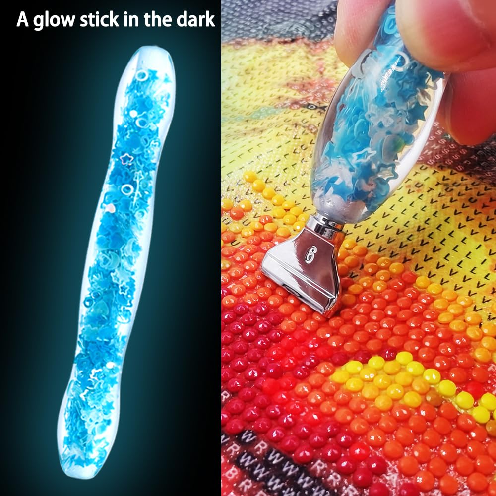 SENHAI Caneta de Arte Diamante Arte Diamante Caneta de Arte Diamante com Aço Inoxidável Personalizado Acessórios de Arte Diamante 5D para Kit de Artesanato de Pintura DIY, Ferramentas,