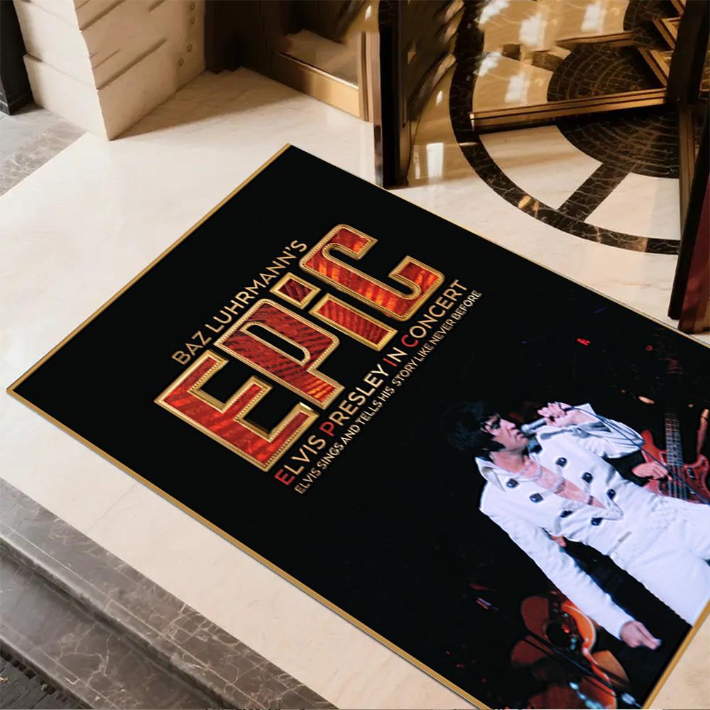 Epic Elvis Concert Performance Floor Rug Office Rug Perfect for Balcony Outdoor Kitchen Hallway Anti-slip Rug Office home decor Wedding Party Gift