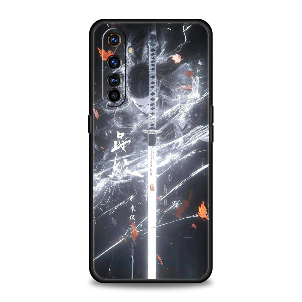 Soft TPU For Realme 11 10 9 Pro Plus GT2 GT3 GT5 C21 C25 C35 C53 C55 C67 Pro 5G Shockproof Phone Case The Sword Creative Pattern Realme 10 Pro