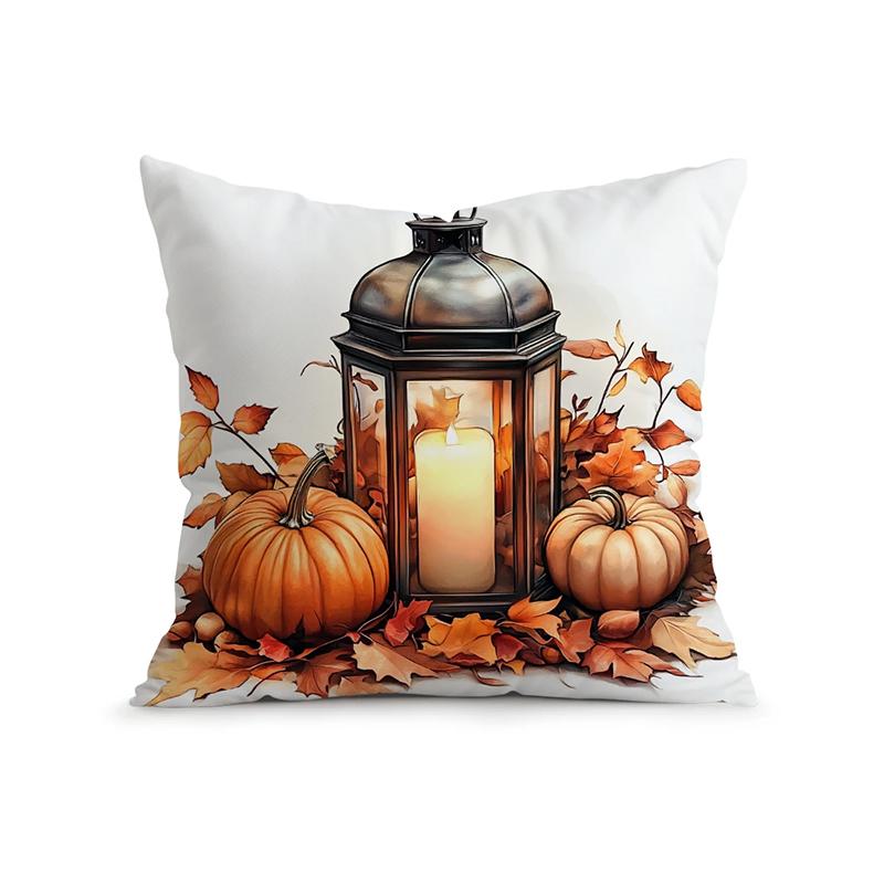 

Домашний Декор Осенние Грузовики и Тыквы Принтованные Наволочки с Рисунком Наволочка для Подушки Подходит для Дивана Спальни Автомобиля Наволочка для Подушки 40x40cm 16x16in