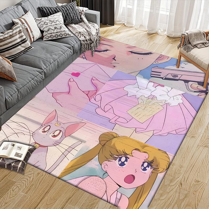 Sailor Moon Tsukino Usagi Main Area Rug, Sailor Moon Fan Cozy Carpet, Perfect Gift.chl