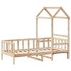 Daybed with Canopy 80 X 200 Cm Solid Pine Wood
