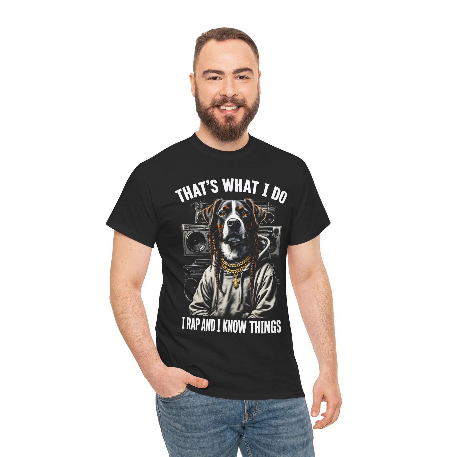 

Rap Dog T-Shirt – Funny Puppy Lover Paw Print Graphic Tee | Dog Shirt 4XL