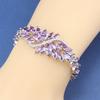 Luxury Italian Charm Bracelet Colorful Zircon   Fine Jewelry Women/Girls Fashion Dress Accessories For You Gift
