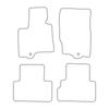 [Blm]To050 Black - Set Of Velour Floor Mats To Fit Infiniti Qx70 2013-2017 - Black Trim