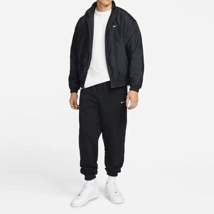 Nike Solo Swoosh Satin Bomber Jacket Asia Sizing DN1267-010