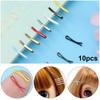 10PCS Tiny 1.1cm Mini Metal Doll Clip 1.1cm Mini Hair Clip Doll  DIY Doll Dress Up