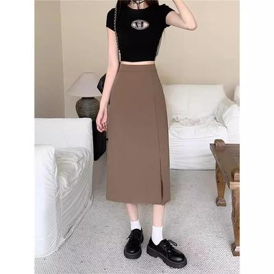 Jupe trapèze taille haute pour femme - Coupe large, ajustée, mi-longue, style été