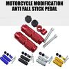 Aluminum Motorcycle Footpegs Rearset Foot Rest Peg Pedal with Nonslip Surfaces & Comfortable Grip for Enhanced Stability
