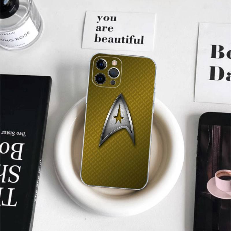 

Star T-Trek Movie Logo Shockproof Silicone Clear Case For IPhone 17 16 15 14 13 12 11 Mini Pro Max Plus Cover iPhone 11