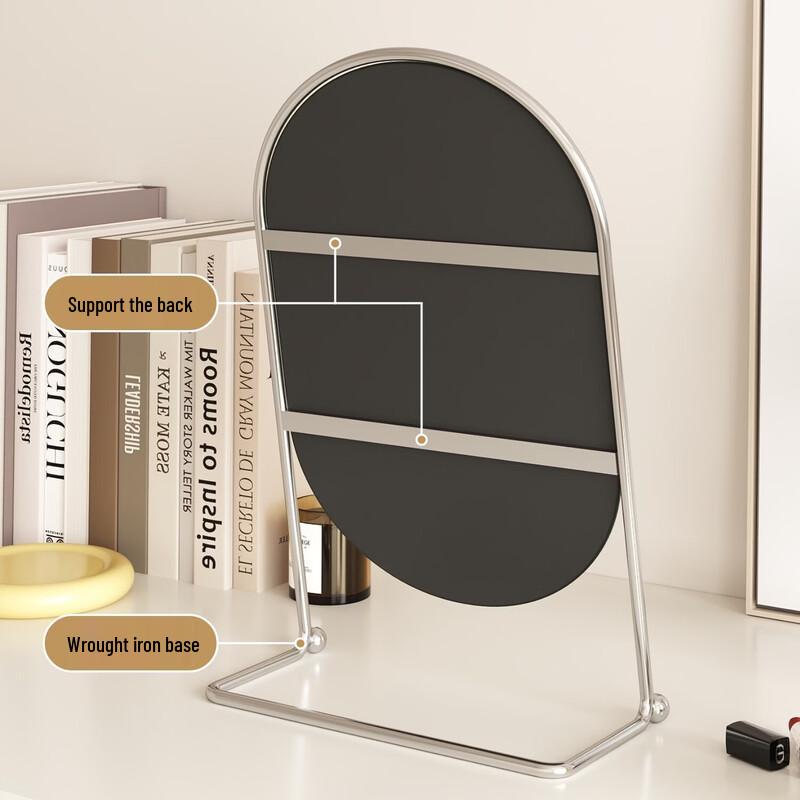 Round Rotating Dressing Table Makeup Mirror
