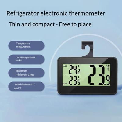 Digitales Kühlschrankthermometer LCD-Anzeige Hohe Präzision Wasserdicht Magnetisch Hängend Kühlschrank Gefrierschrank Elektronischer Temperaturmonitor Messgerät