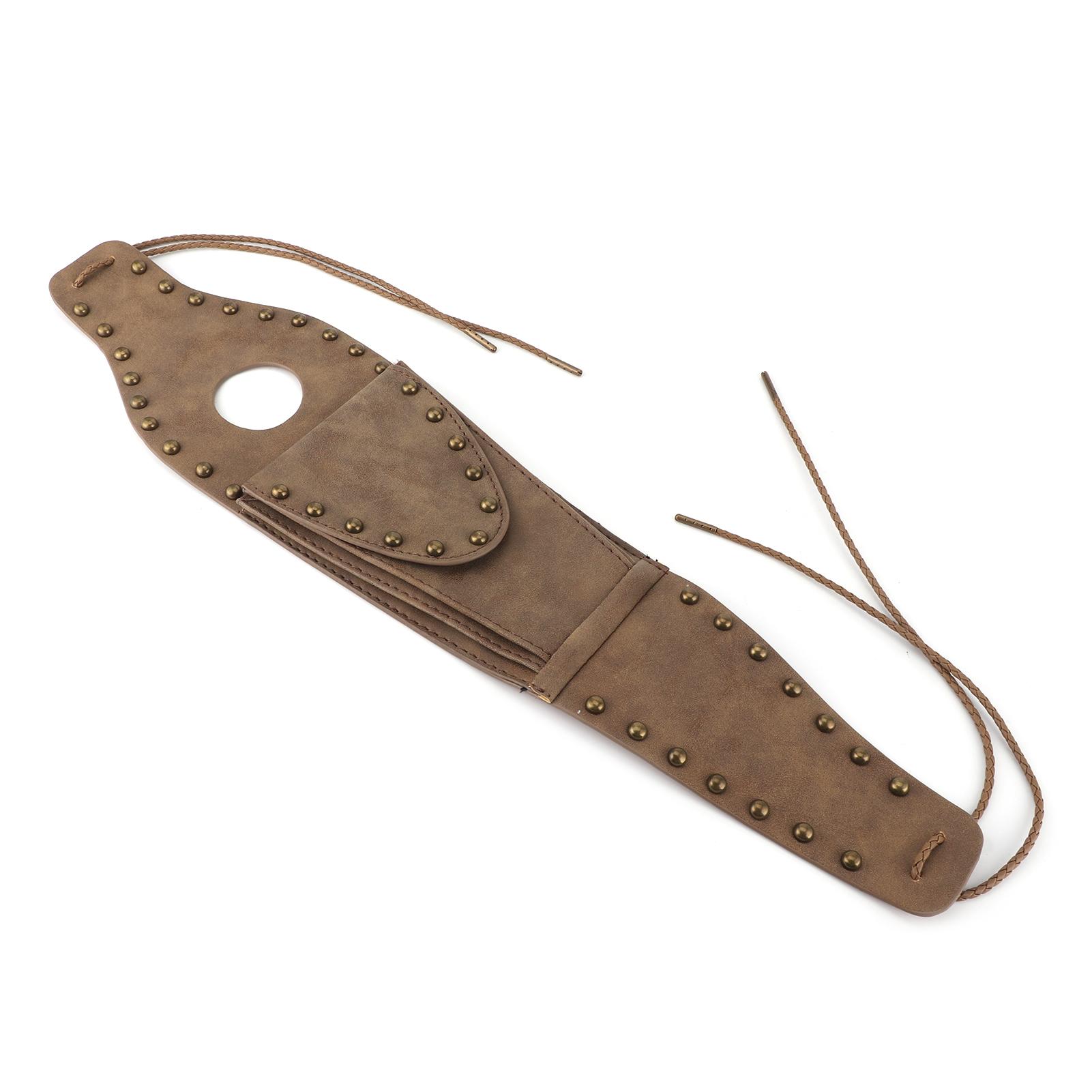 

Motorcycle Oil Fuel Tank Cover WPouch Bag PU Leather Pad Fit for XL 883 1200 48Braided Rope Edge