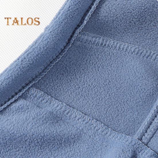Men Polar Fleece Waistcoat Regular Fit Sleeveless Stand-Up Collar Vest Coat with Zipper Pockets Thermal Insulation Vest Jacket