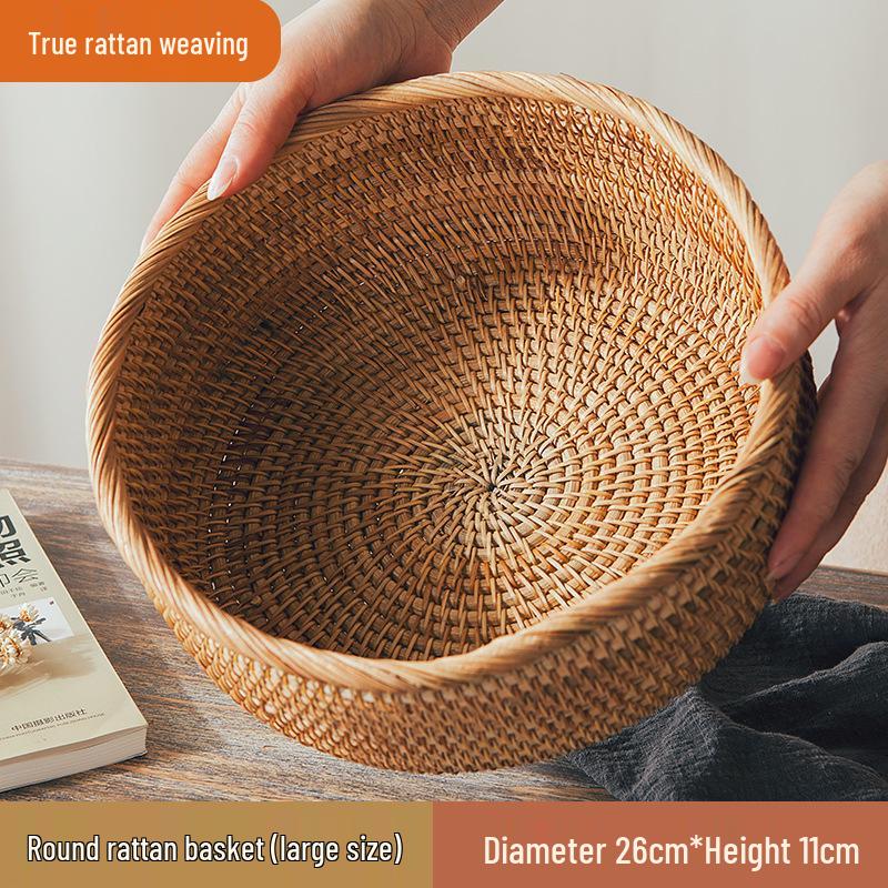Rattan- und Bambus-Multifunktions-Aufbewahrungs- und Picknickkorb-Kollektion