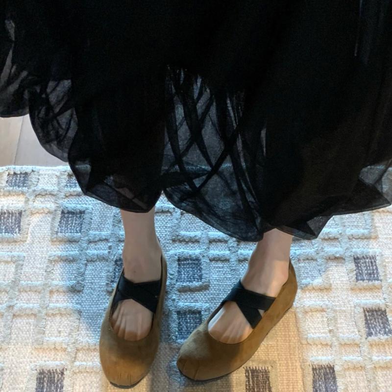 Retro Style Internal Elevation Women Mary Jane Shoes Ladies Comfrot Dress Ballet Shoes Casual Street Style Shoes