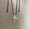 Sophisticated Alloy Butterfly Necklace Stylish Pull String Neckchain Adjustable Rope Chain Choker Stylish Clavicle Chain