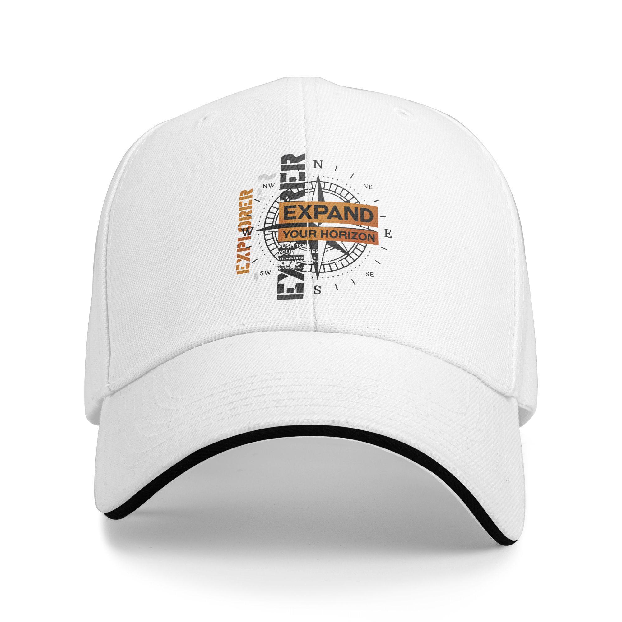 Expand Your Horizon Mountains Sandwich Baseball Cap Fashion Exploring Unisex Style Polyester Sun Cap Travel Workouts Hats Adjustable