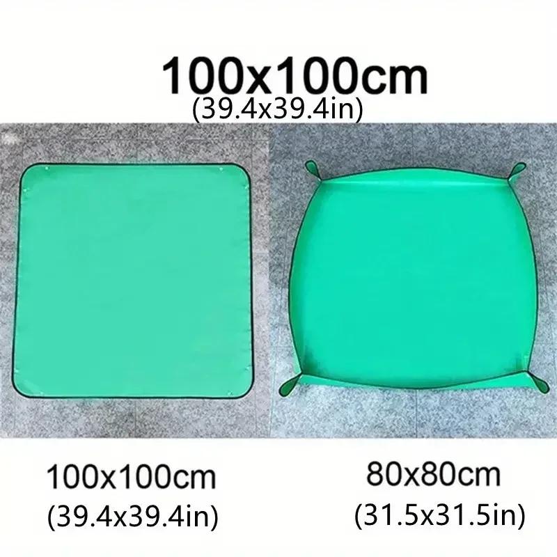 1pcs Plant Regeneration Mat Waterproof Transplant Mat Portable Square Foldable and Easy To Clean Succulent Transplant Mat