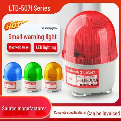 Magnetic LED Strobe Warning Light LTD-5071J, 12V/24V/220V Alarm with Strong Magnet