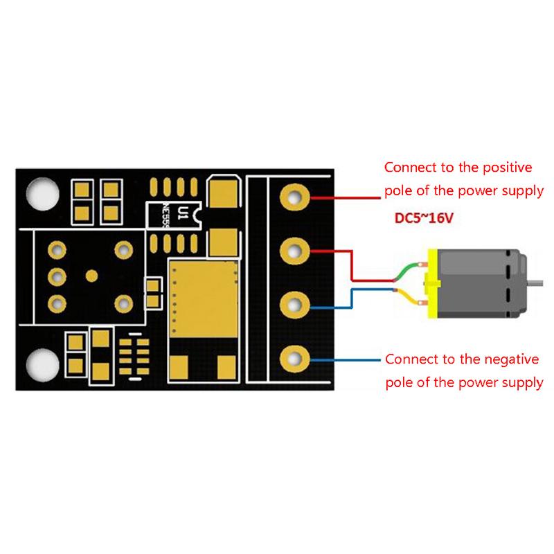 

10A 5V-16-12V Dc Контроль швидкості двигуна Потенціометр Регулятор ШІМ модуль перемикача