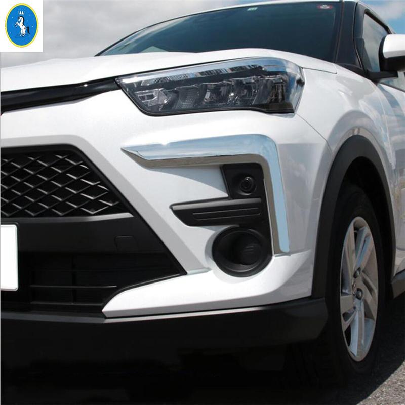 Front Rear Bumper Fog Lights Lamps Frame Eyebrow Stripes Cover Trim Fit For Toyota Raize  -  Car Exterior Accessories