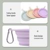 Folding Silicone Anti-Spill Dog Bowl - Portable, Food-Grade, Outdoor Pet Supplies