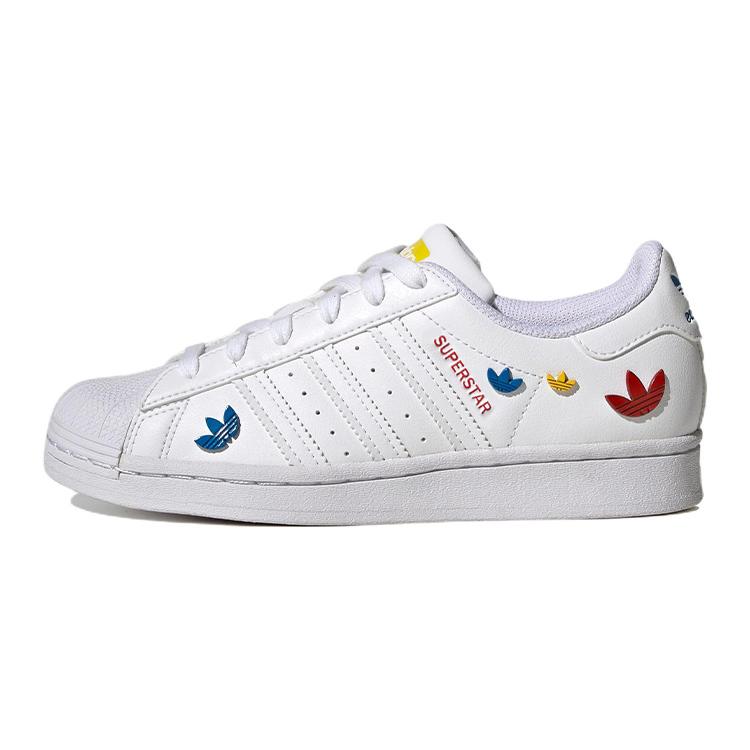 

Adidas Originals SUPERSTAR Abrasion Resistant Low top Kids Skateboarding Shoes White GV8876 35.5