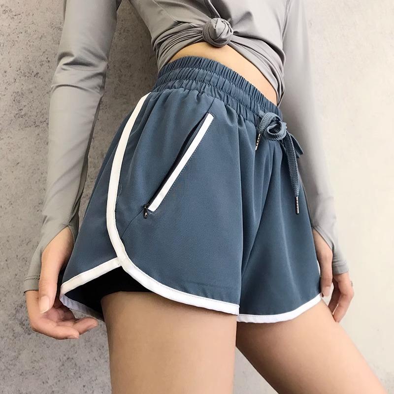 Summer Thin Professional Training Pilates Yoga Fitness Pants Anti-wear Breathable Quick Dry Loose Sports Shorts for Women