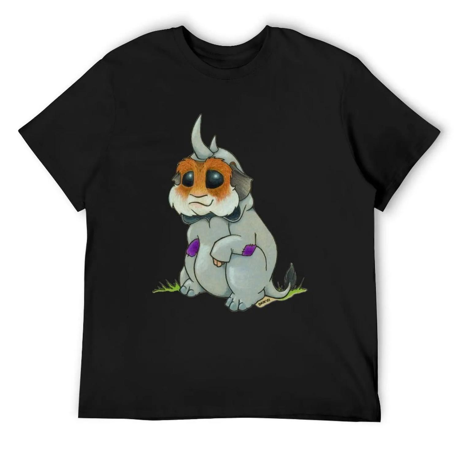 Lil  Hamster Rhinoceros T-Shirt for a boy T-shirts oversize baggy shirts Anime t-shirt designer t shirt men S