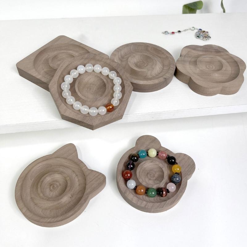 Vielseitige Holzschmuck-Organizer Elegantes Holzschmuck-Aufbewahrungsfach Tragbare Armband-Organizer für Modefans