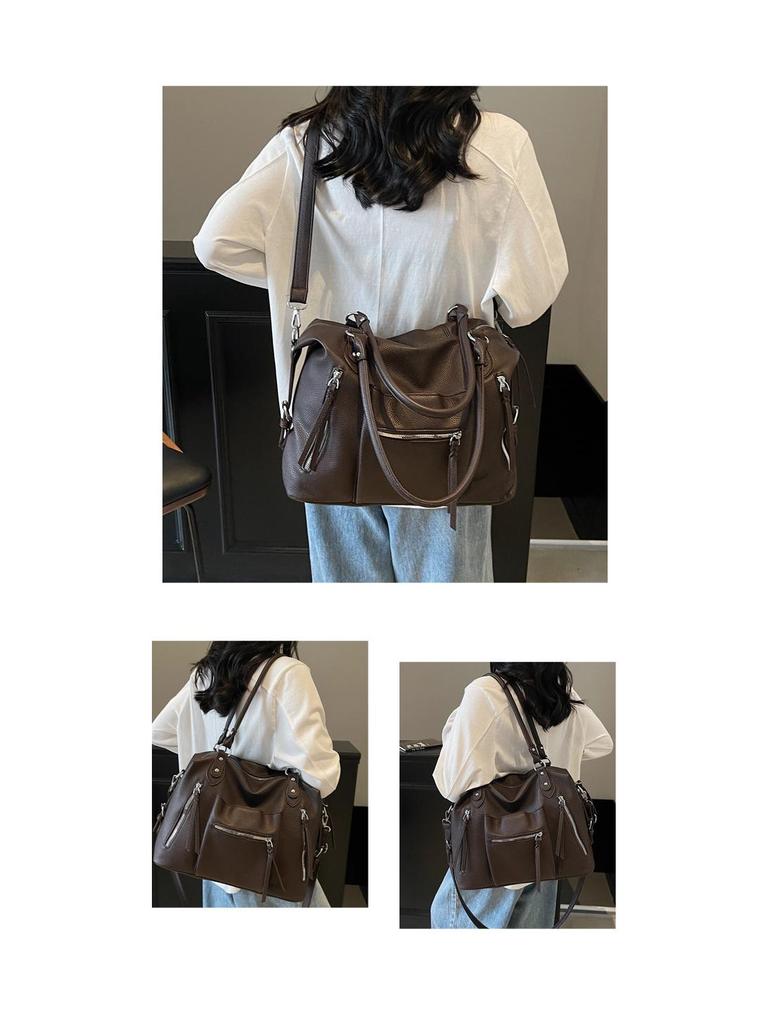 Stylish Women's Large Capacity Tote & Crossbody Bag