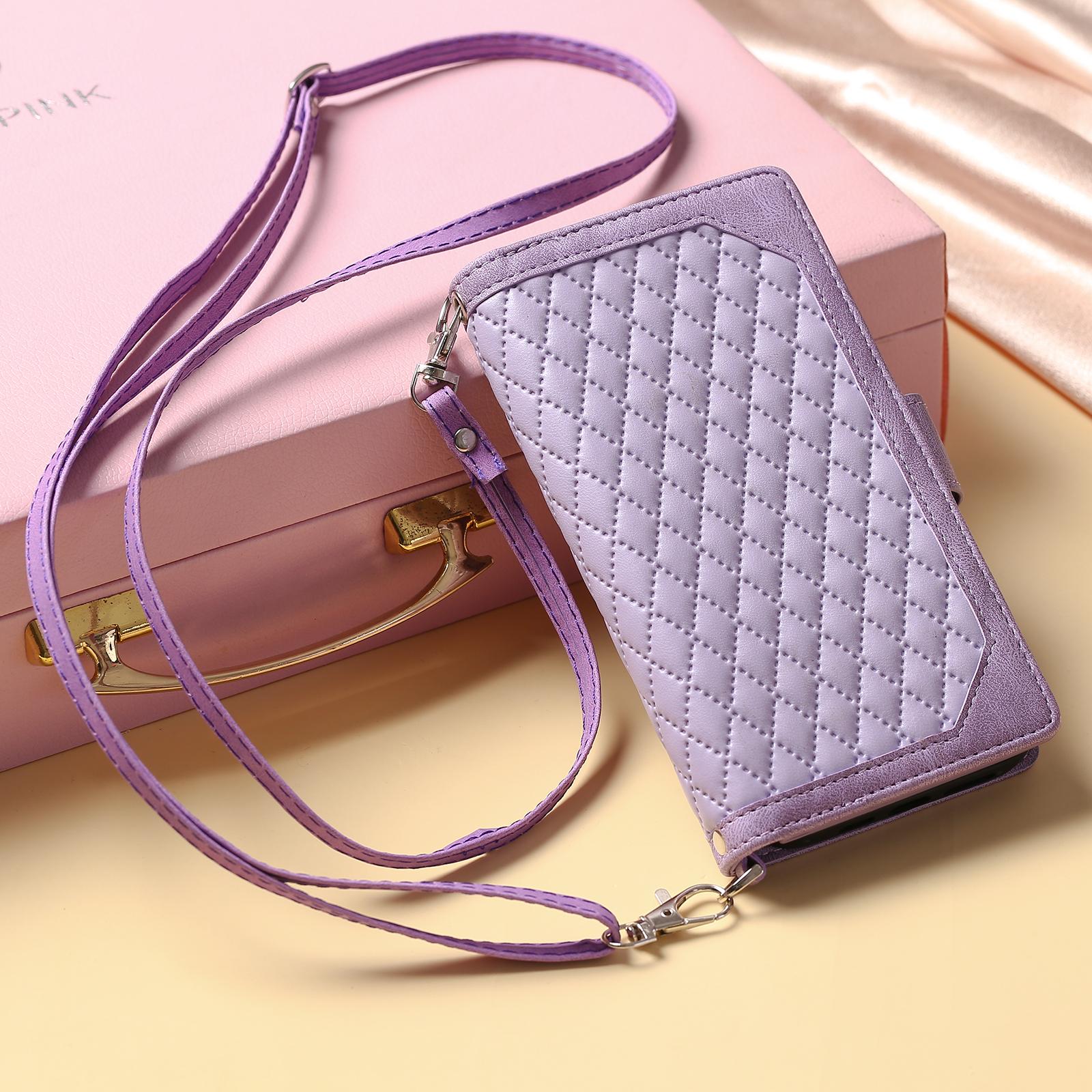 

Funda S24Ultra S24 S23 FE Long Strap Bag Case for Samsung Galaxy S24 S22 S21 S20 FE Ultra S10 e S9 S8 Plus Leather Wallet Cover Galaxy S24 FE