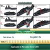 Compatible with Mercedes-Benz C200/C200L/K/Estate: Original Silent Bone-Free Wiper Blades.