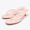 Fashion Cozy Faux Suede High-heel Slippers Women Sexy Round Toe Sewing Design Brand Slide Sandals Summer Sexy Clip-toe Beach Flip Flops