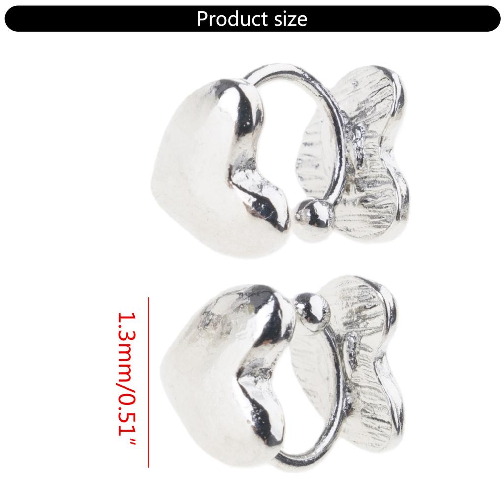 Heart Non Pierced Stud Earrings Minimalist Tiny Heart Stud Earring Jewelry Birthday Valentines Day Gifts for Women Girl