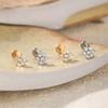 1Pc Titanium Ear Cartilage Stud Earrings for Women Internal Thread Zircon Flower Ear Lobe Tragus Helix Lip Rings Jewelry 16G
