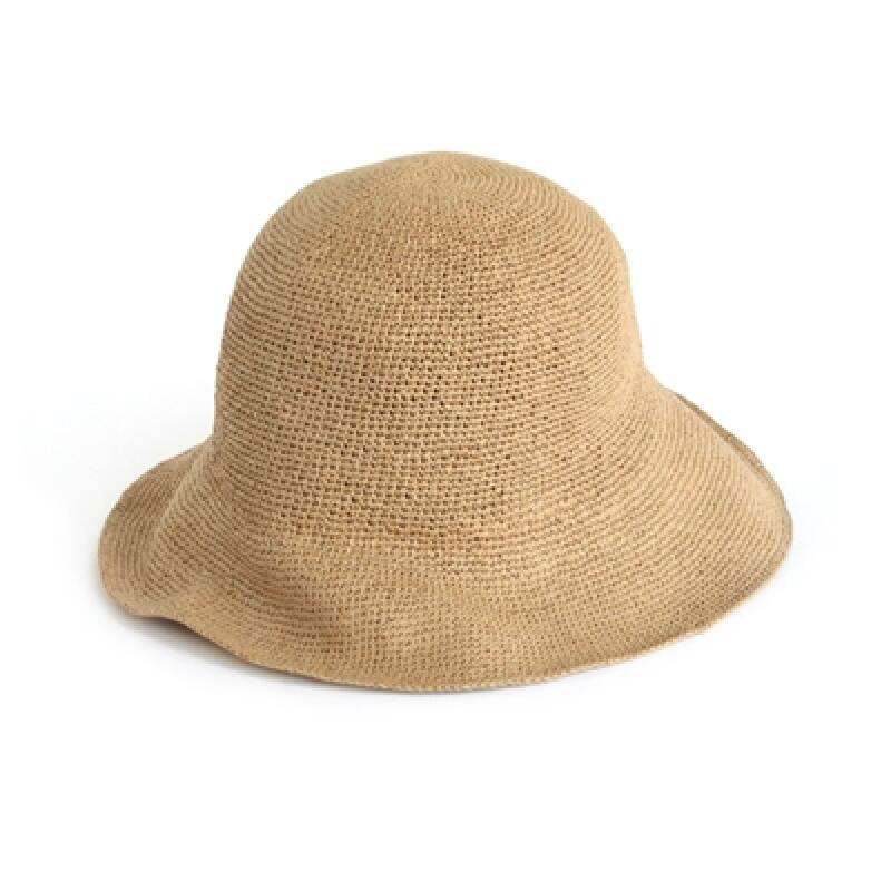 Блестящая шляпа-ведро из проволоки beige