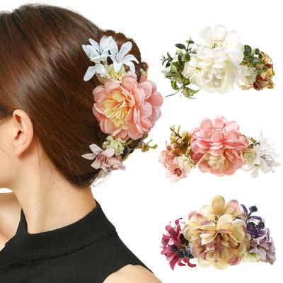 Large Flower Hair Clip Claws For Women Hair Crab Thick Hair Barrettes Hairpins Women Girls Fashion Hair Accessories