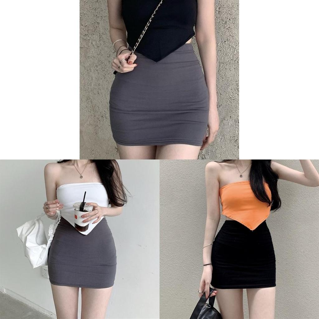 Summer Womens Bodycon Skirt With Zipper And Stretch Polyester For Casual Wear