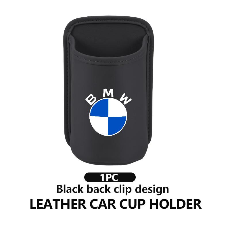 Leather Car Seat Cup Holder Hang Drink Storage Box Accessorie For BMW M3 M5 X3 E93 F10 F20 F30 F40 F15 F25 F26 F31 F49 F86 Gjvm37