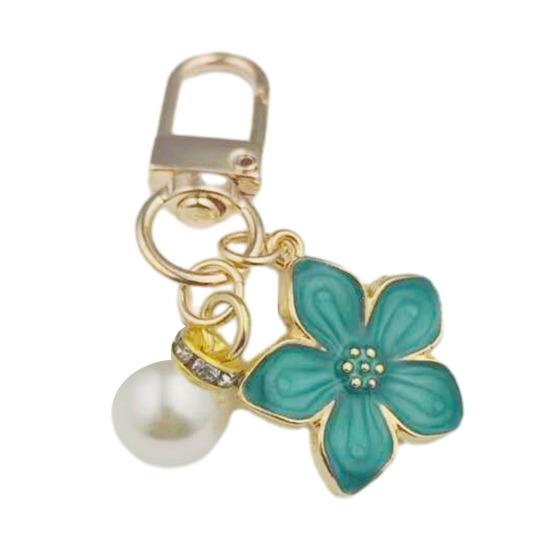 

Keychain Pendant Ergonomic Flower Design Key Ring Decorative Versatile Key Holder Backpack Bag