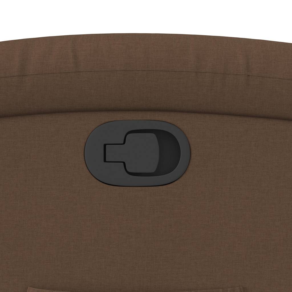 Recliner with Rising Function Brown Fabric