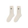 Women's Letter Style Socks Trendy Autumn and Winter Spring Mid-tube Socks Maillard Color Socks
