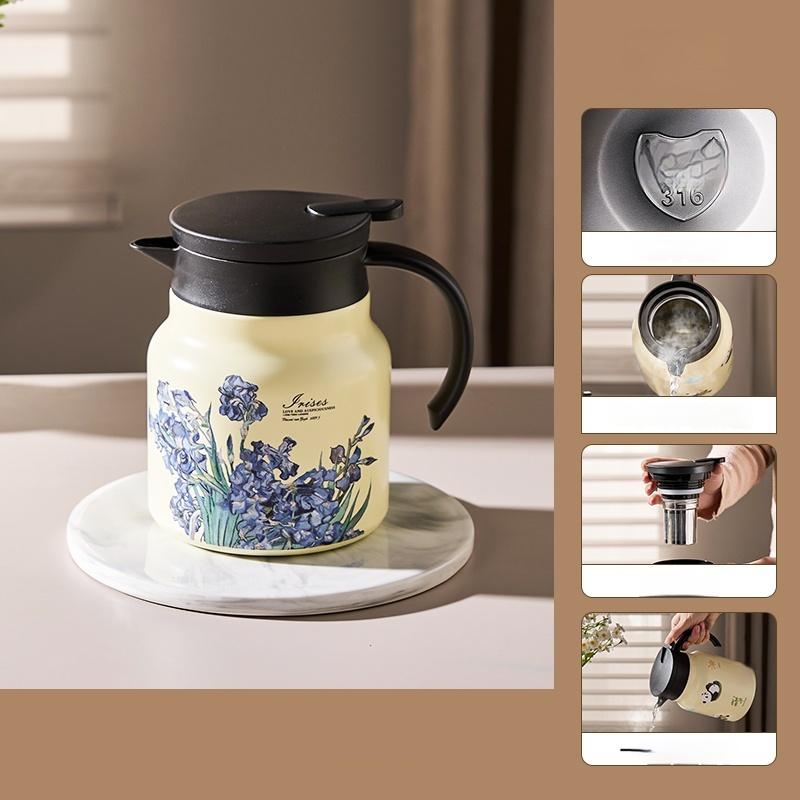 GIANXI Panda Insulated Teapot Large Capacity Warm Water Bottle For Household Use Hot Water Bottle Tea Making Steaming Tea Pot